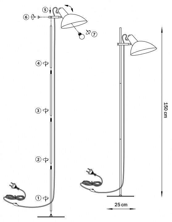 Торшер Lightstar Loft 765747