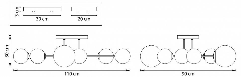 Люстра на штанге Lightstar Croco 815380