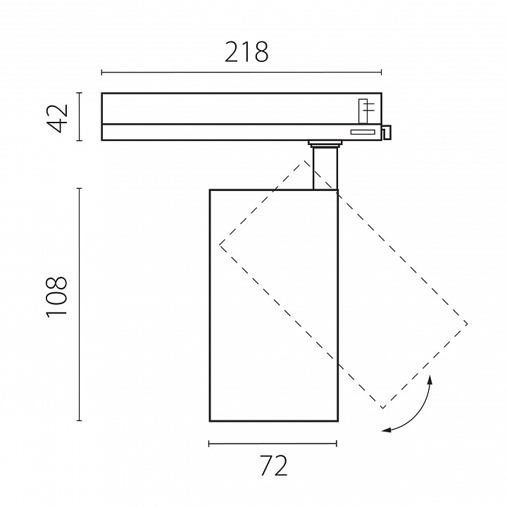 Светильник на штанге Lightstar Alta Base A5247TRIAC