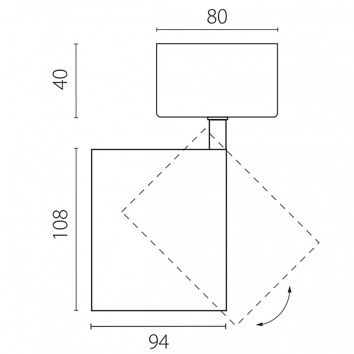 Спот Lightstar Alta Base A5437SO