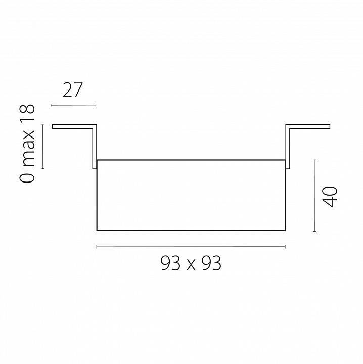 Встраиваемый светильник Lightstar Domino G214507