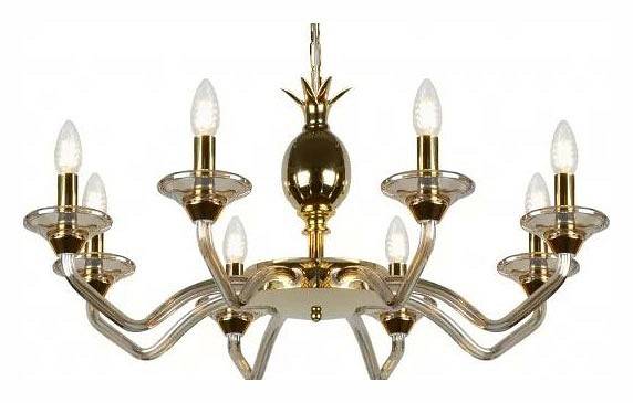 Подвесная люстра iLamp Flo YT2049-8 GD+COG