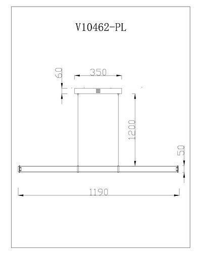 Подвесной светильник Moderli Varese V10462-PL