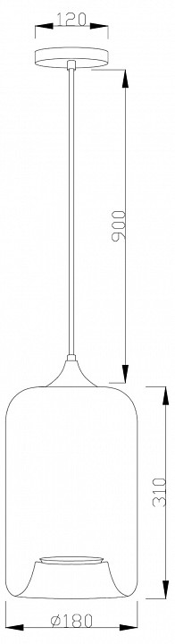 Подвесной светильник Moderli Scrum V11535-1P