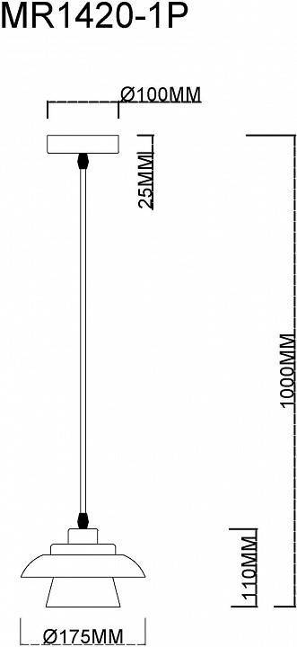 Подвесной светильник MyFar Renata MR1420-1P