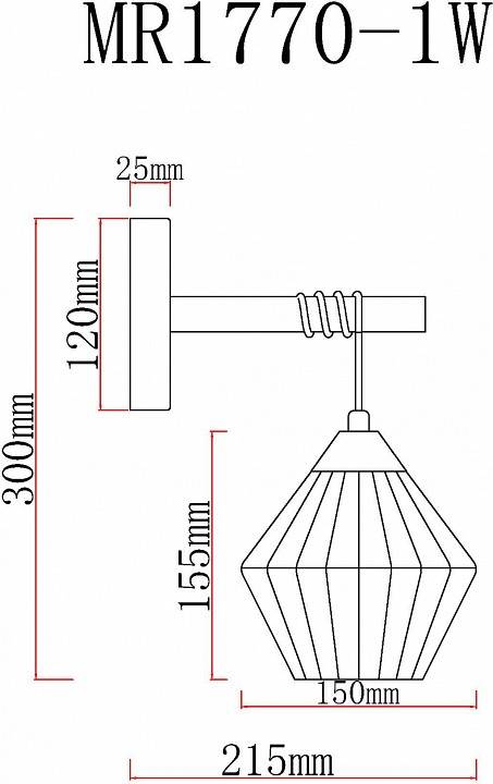 Бра MyFar Bella MR1770-1W