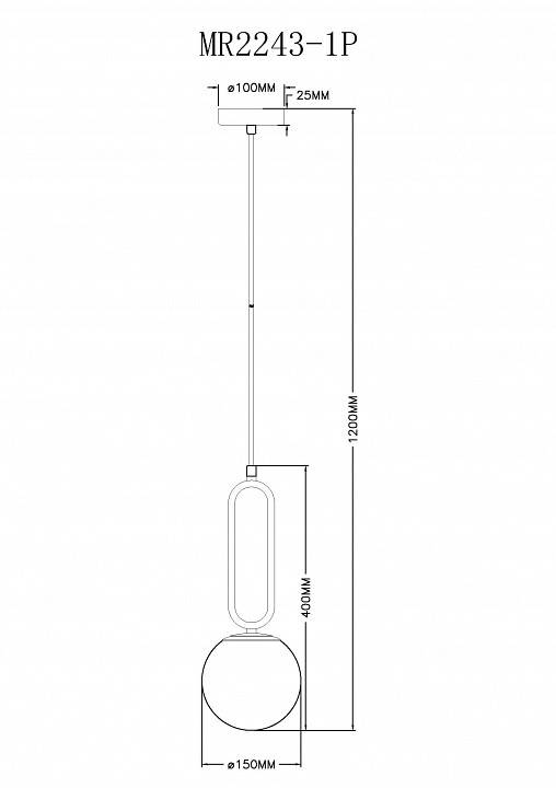 Подвесной светильник MyFar Pierre MR2243-1P