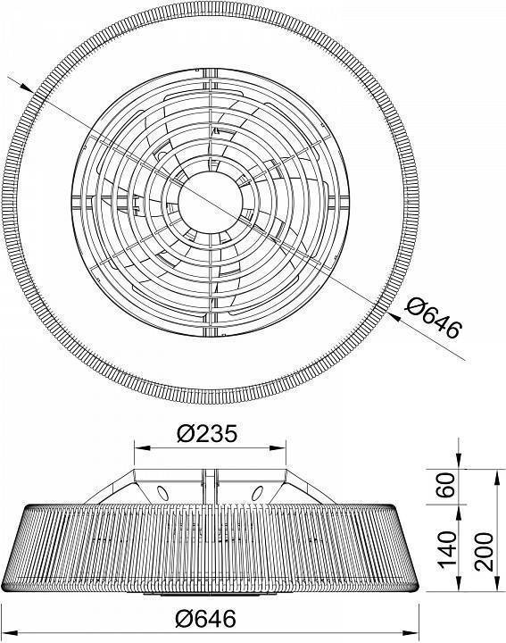 Люстра-вентилятор Mantra Polinesia 8229