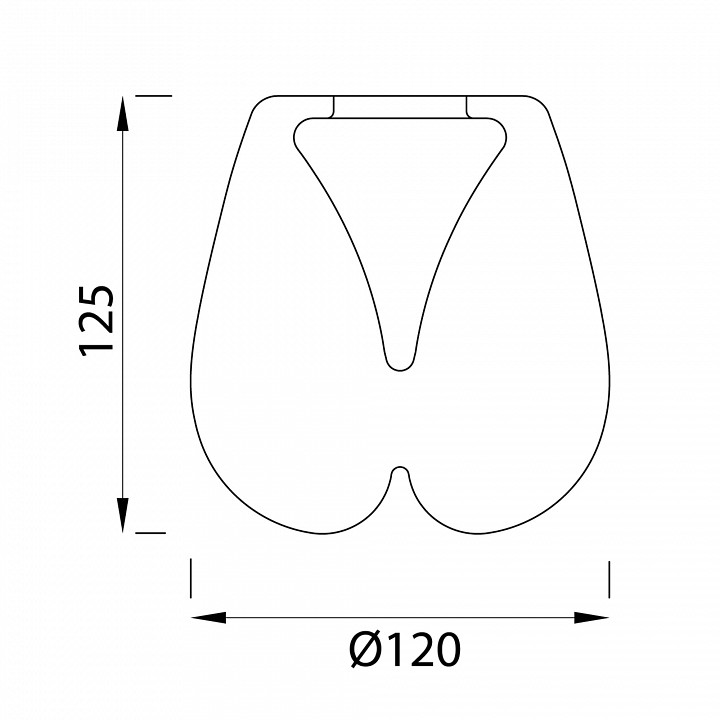 Плафон стеклянный Mantra Andromeda 8943