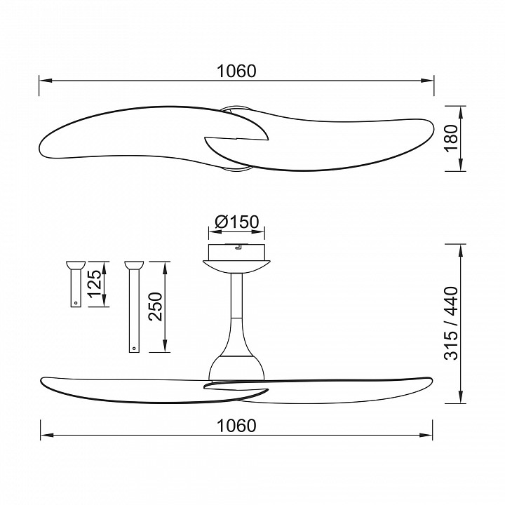 Потолочный вентилятор Mantra IPANEMA 9038