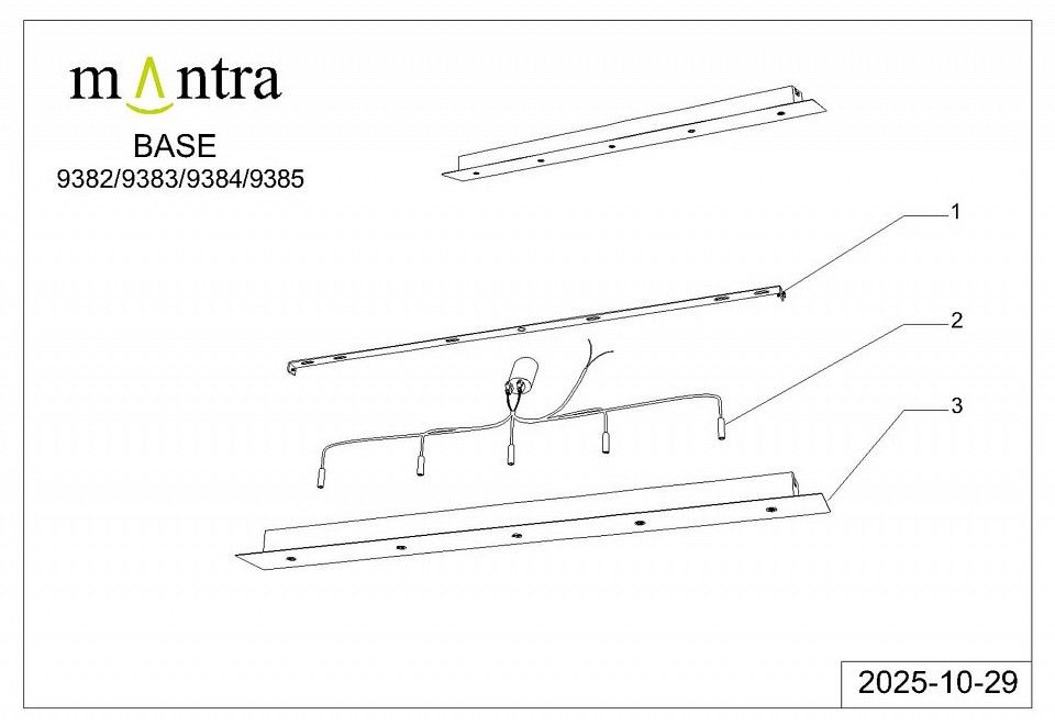 Подвесной светильник Mantra Arrecife 9384+9229 (5L)