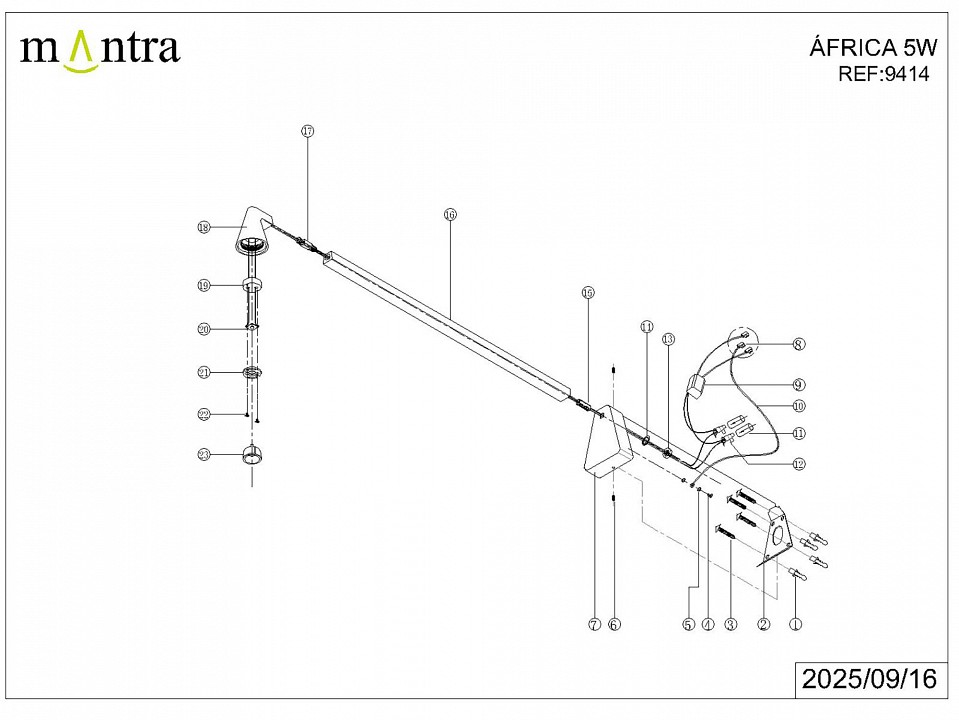 Бра Mantra Africa 9414