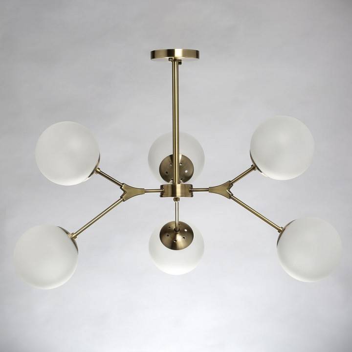 Люстра на штанге DeMarkt Оливия 9 6x60 Вт E27 306014006