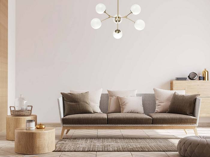 Люстра на штанге DeMarkt Оливия 9 6x60 Вт E27 306014006