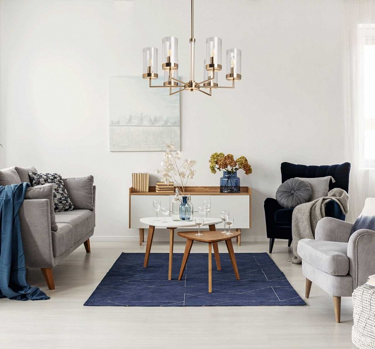 Люстра на штанге De City Каталина 6x40 Вт E14 361012506