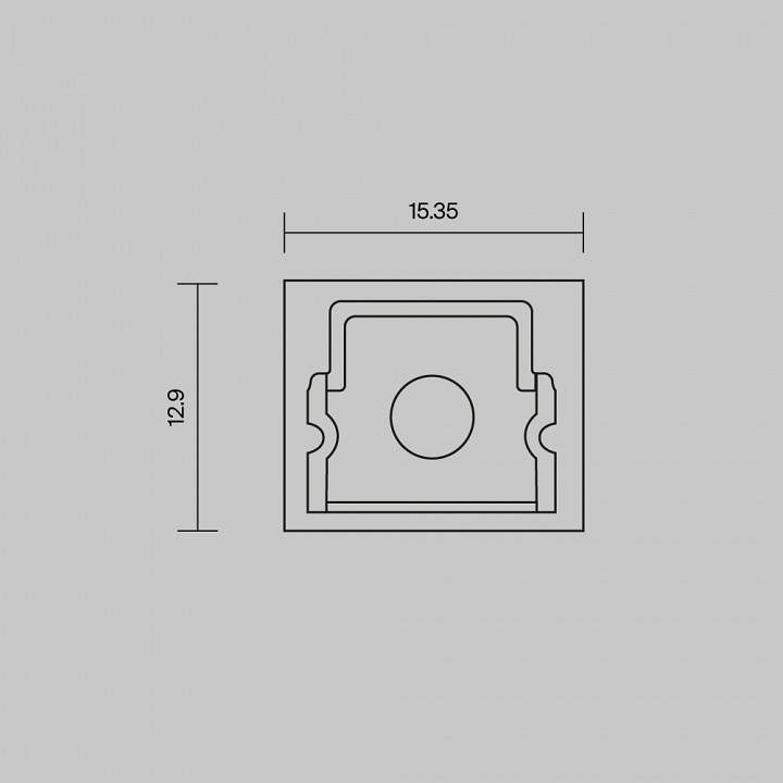 Заглушка для профиля Maytoni TRA007P черная 642053