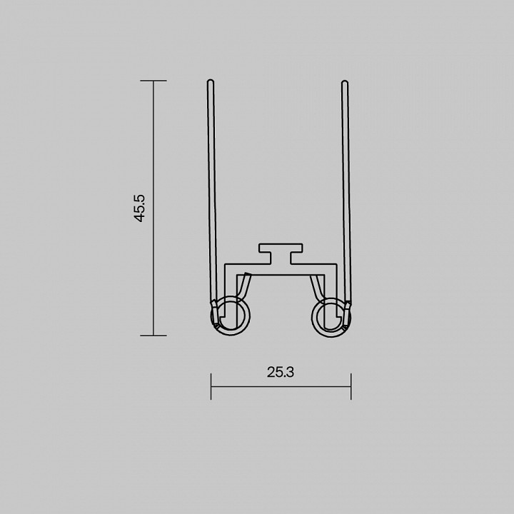 Комплект подвесов для трекового шинопровода Maytoni Exility 642055