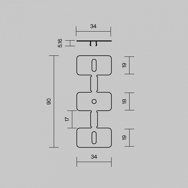 Комплект подвесов для трекового шинопровода Maytoni Exility 642080