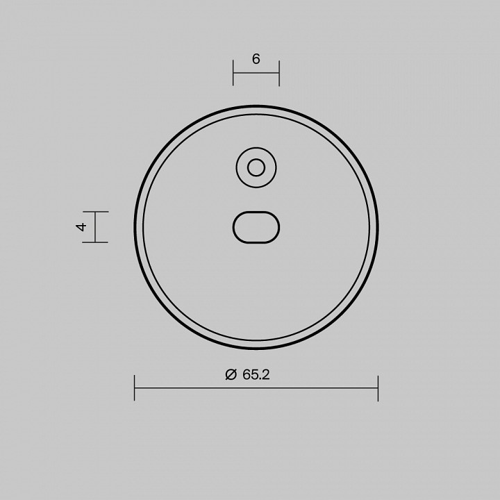 Заглушка для профиля Maytoni 642081