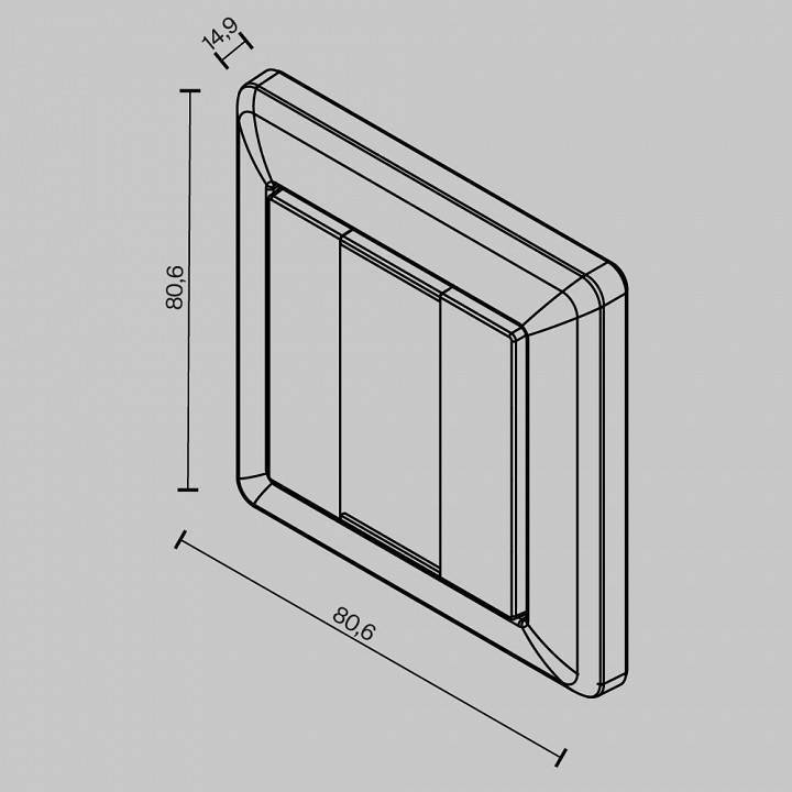 Панель управления сенсорная накладная Maytoni DALI 721043