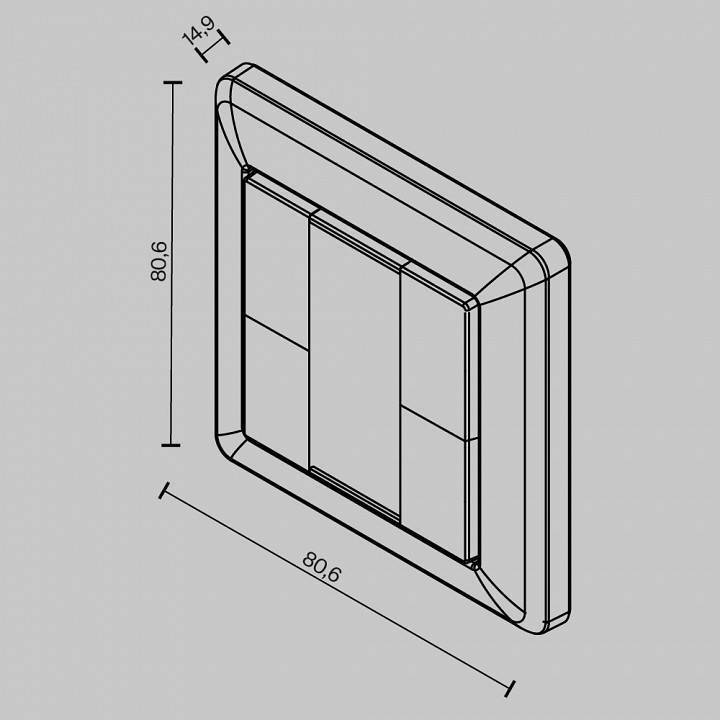 Панель управления сенсорная накладная Maytoni DALI 721044