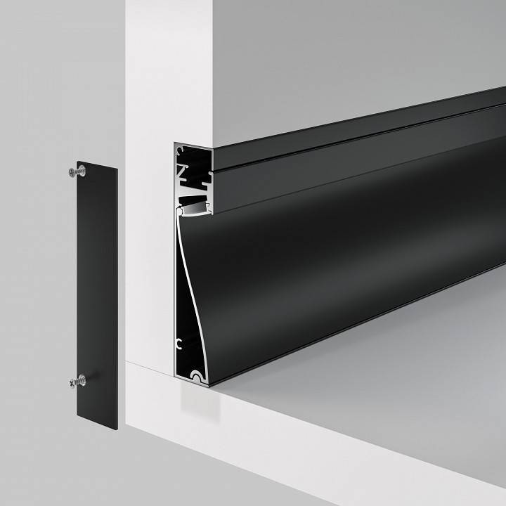 Профиль алюминиевый для плинтуса Maytoni ALM-8018-B-2M