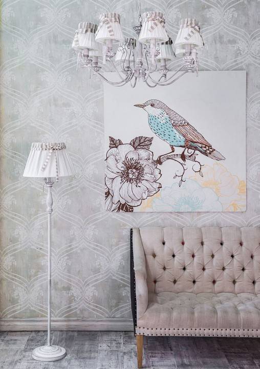 Подвесная люстра Maytoni Bird 8 ламп ARM013-08-W