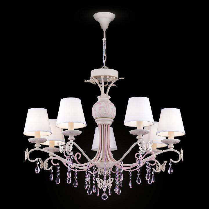 Подвесная люстра Maytoni Fiona 7 ламп Розовый ARM032-07-PK