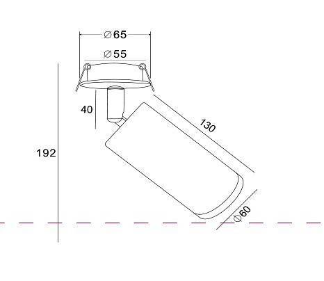 Спот Maytoni Focus C018CL-01B