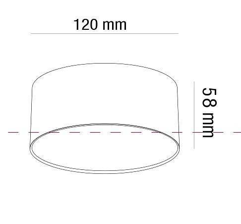 Потолочный светильник Maytoni Zon LED 12 Вт 4000 К матовое золото C032CL-L12MG4K