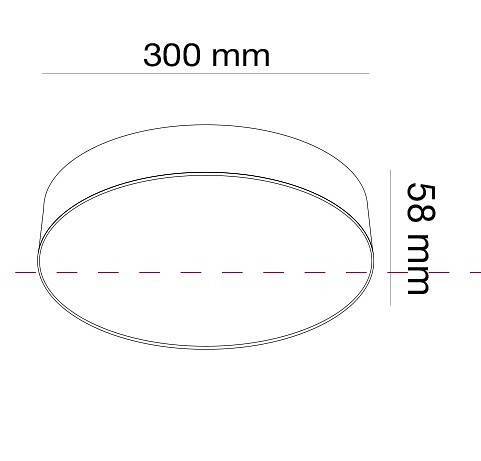 Потолочный светильник Maytoni Zon LED 43 Вт 4000 К матовое золото C032CL-L43MG4K