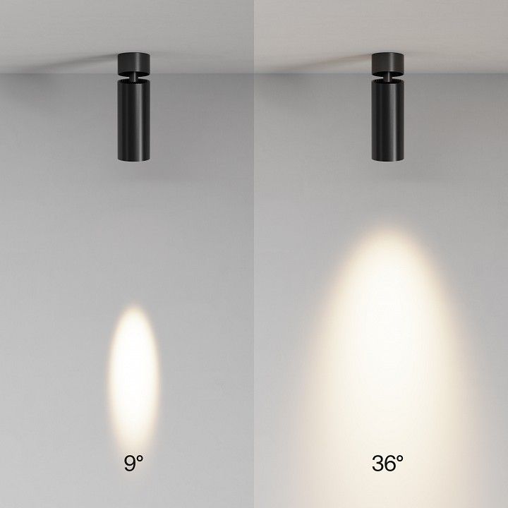 Потолочный светильник Maytoni Technical Focus LED 12 Вт 3000K C055CL-L12W3K-SS-B