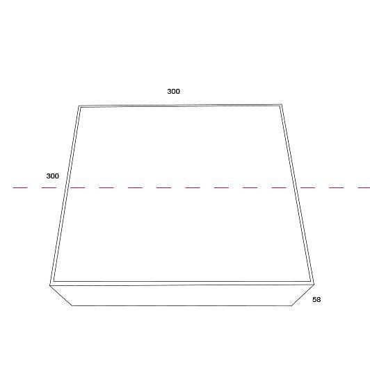 Накладной светильник Maytoni Zon LED 40 Вт 3000K белый квадратный C067CL-L40W3K
