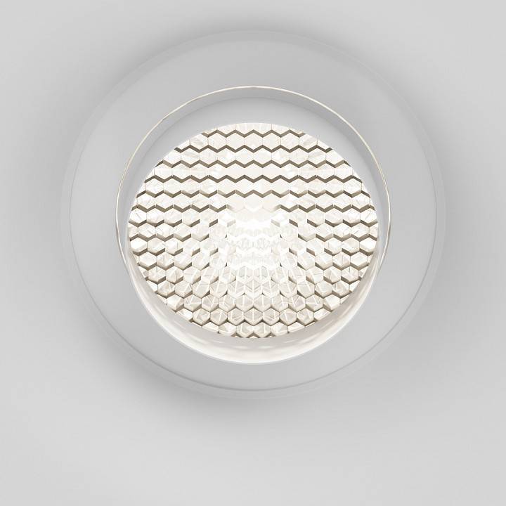 Встраиваемый светильник Maytoni Gyps Modern DL006-GU10-RD-W