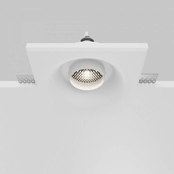 Встраиваемый светильник Maytoni Gyps Modern DL006-GU10-RD-W
