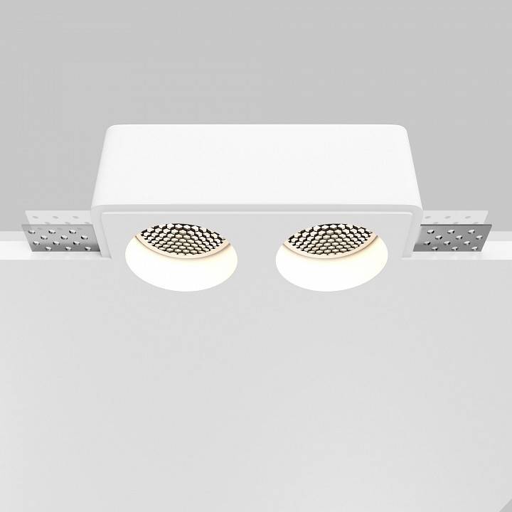 Встраиваемый светильник Maytoni Gyps Modern DL123-GU10-02-W