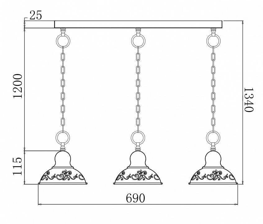 Подвесной светильник Freya Benoit FR2566-PL-33-WG