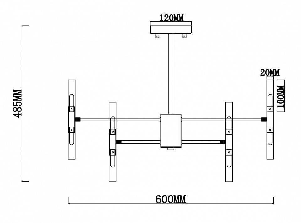 Люстра на штанге Freya Consuelo 24 лампы FR5046PL-24CH