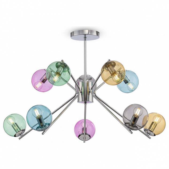 Люстра на штанге Freya Nancy 10 ламп FR5083PL-10CH