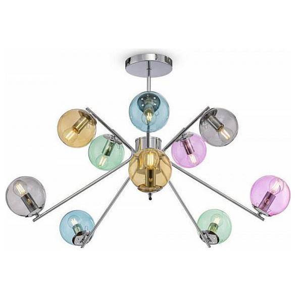 Люстра на штанге Freya Nancy 10 ламп FR5083PL-10CH