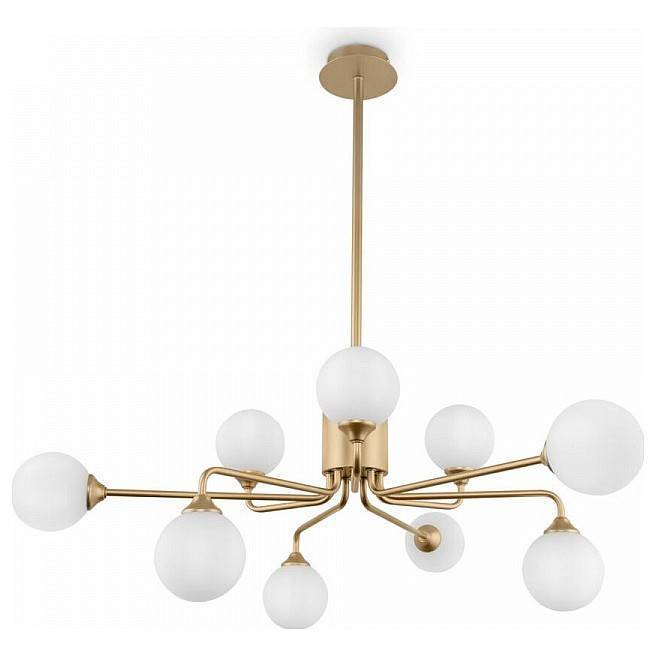 Люстра на штанге Freya Alexis 9 ламп FR5120PL-09G