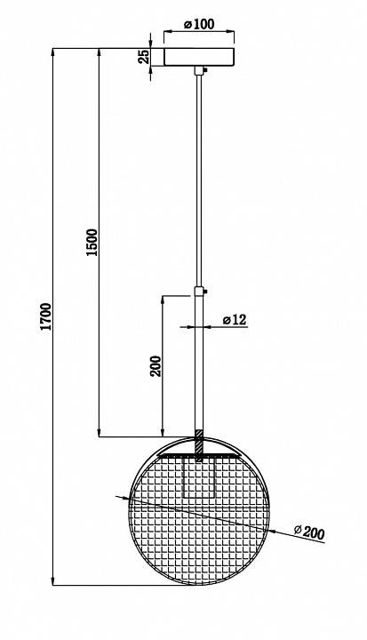 Подвесной светильник Freya Joyce FR5126PL-01BS