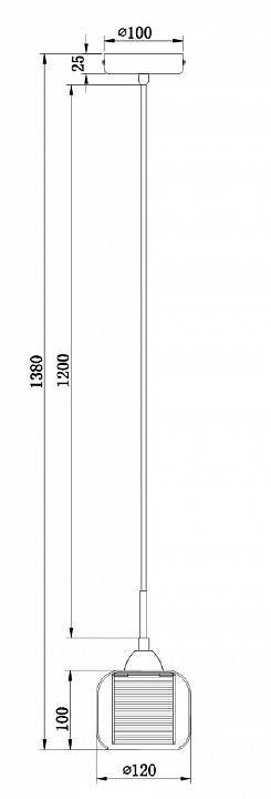 Подвесной светильник Freya Wellington 1 лампа FR5314-PL-01-CH
