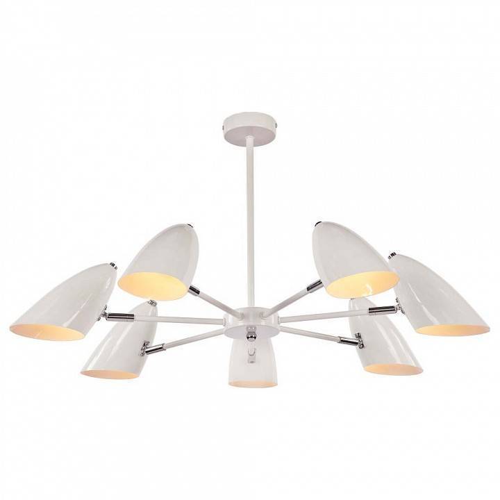 Люстра на штанге Freya Aida 7 ламп FR5852-CL-07-W