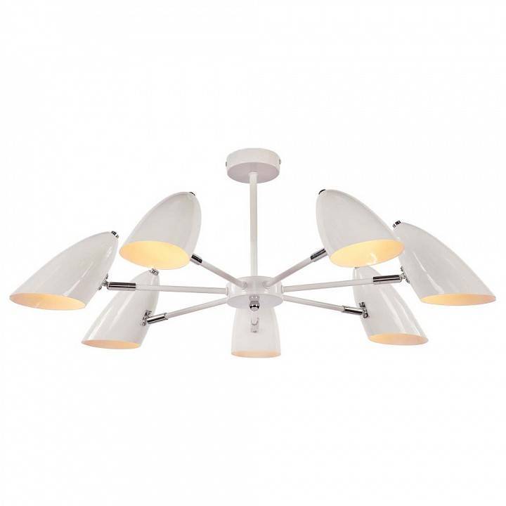 Люстра на штанге Freya Aida 7 ламп FR5852-CL-07-W