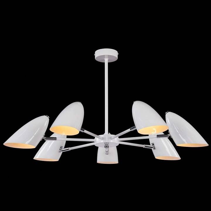 Люстра на штанге Freya Aida 7 ламп FR5852-CL-07-W