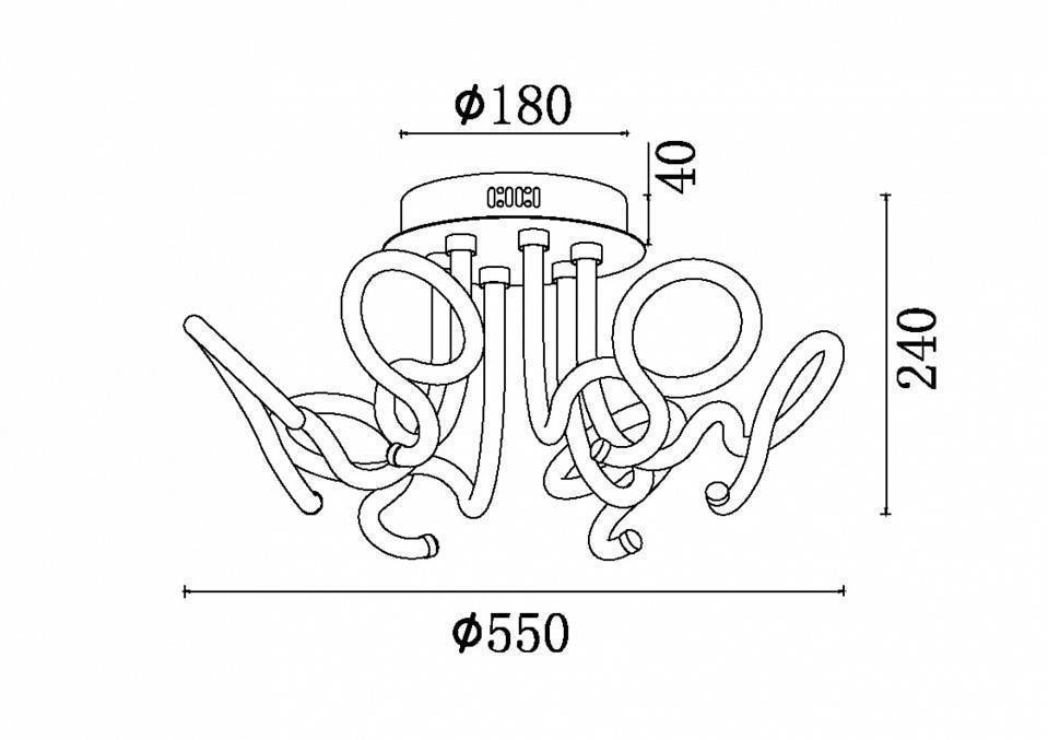 Потолочная люстра Freya Timeless 54 Вт FR6045CL-L54CH