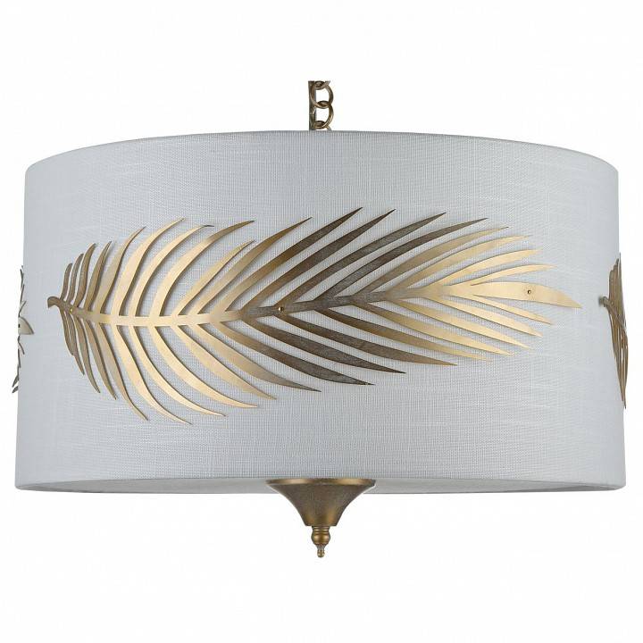 Подвесной светильник Maytoni Farn 3 лампы белый с золотом H428-PL-03-WG