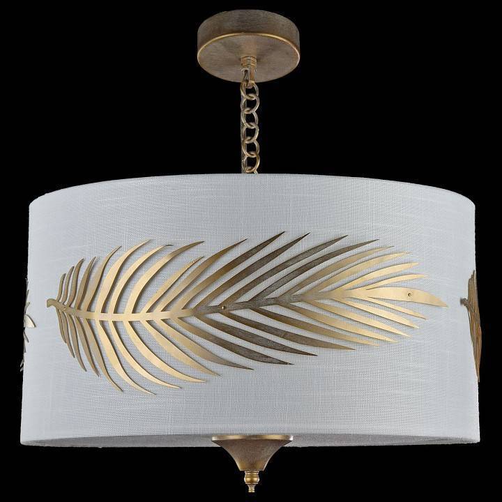 Подвесной светильник Maytoni Farn 3 лампы белый с золотом H428-PL-03-WG