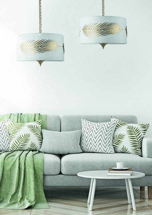 Подвесной светильник Maytoni Farn 3 лампы белый с золотом H428-PL-03-WG